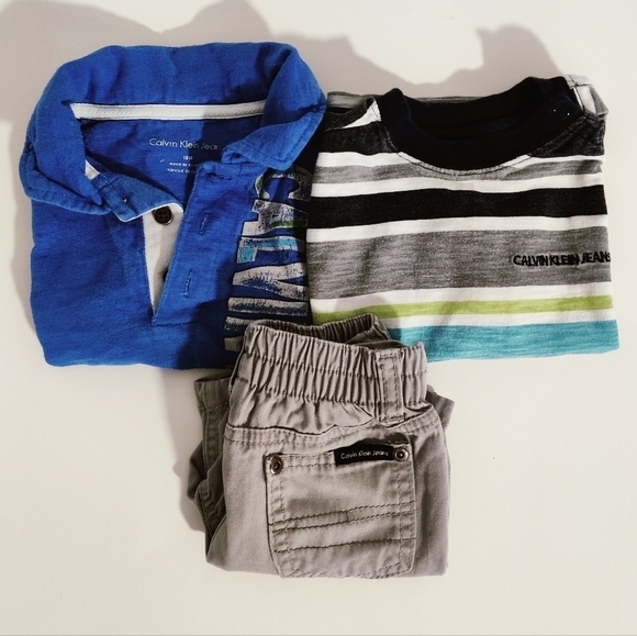 Calvin Klein summer t-shirt and shorts set for boy 18 months - Picture 2 of 14